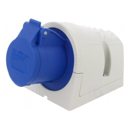 Conector alimentare AC soclu mamă 16A 230V IP44 IEC 60309 | Electronic-mag.ro | Componente Electronice