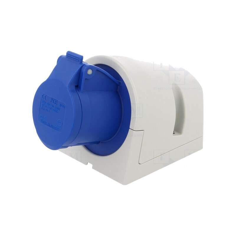 Conector alimentare AC soclu mamă 16A 230V IP44 IEC 60309 | Electronic-mag.ro | Componente Electronice