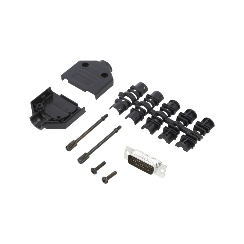 Conector D-Sub HD 26-Pin Tată Drept Lipire Gold Flash | Electronic-mag.ro | Componente Electronice