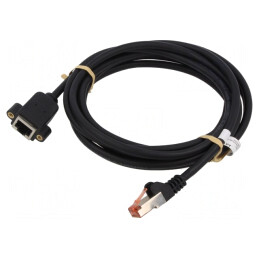 Prelungitor RJ45 3m Negru S/FTP 6 LSZH 27AWG | Electronic-mag.ro | Componente Electronice