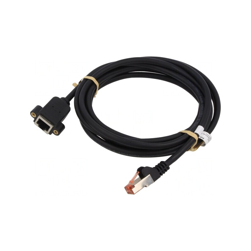 Prelungitor RJ45 3m Negru S/FTP 6 LSZH 27AWG | Electronic-mag.ro | Componente Electronice