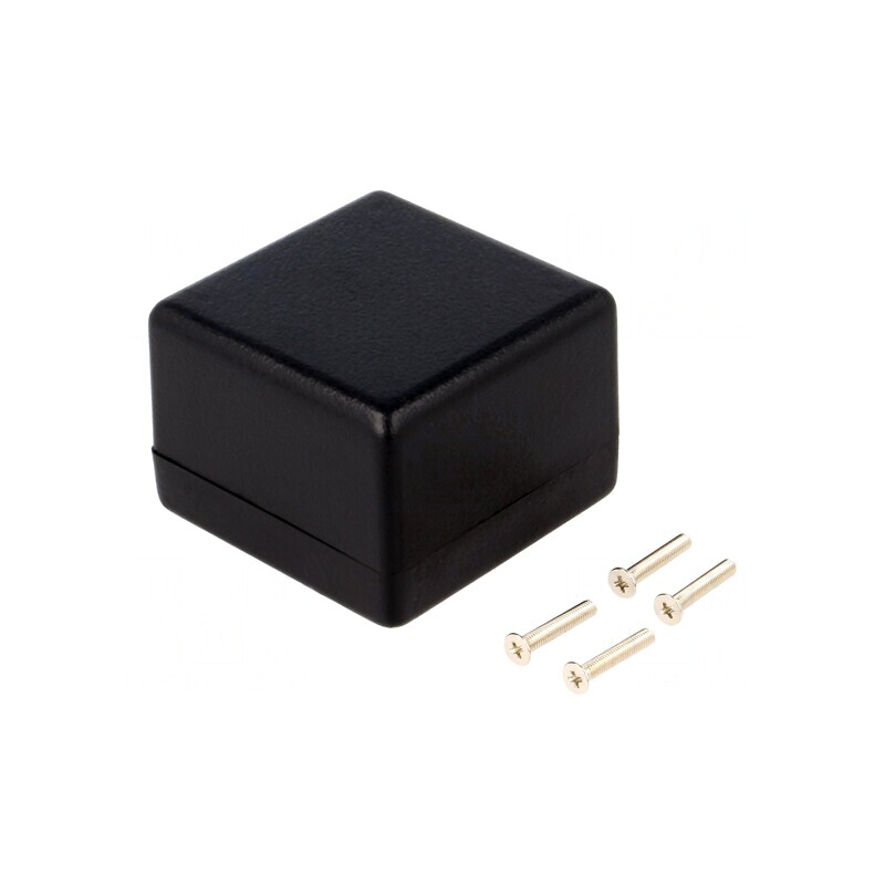 Carcasă Universală Neagră 56x56x40mm ABS IP54 | Electronic-mag.ro | Componente Electronice