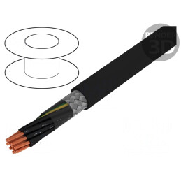 Cablu ecranat cu tresă de cupru cositorit 12G0,75mm2 JZ-500-C | Electronic-mag.ro | Componente Electronice
