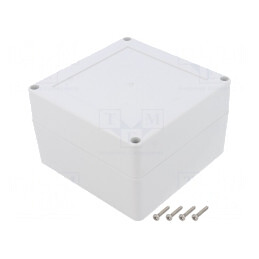 Carcasă Universală 120x120x75mm cu Bucșă din Alamă | Electronic-mag.ro | Componente Electronice