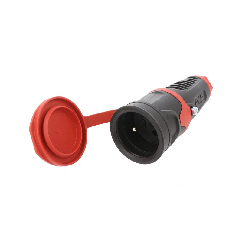 Conector Alimentare AC Mamă 2P PE 250V 16A Pe Cablu | Electronic-mag.ro | Componente Electronice