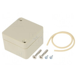Carcasă Universală Ritec ABS Bej IP65 50x52x35mm | Electronic-mag.ro | Componente Electronice