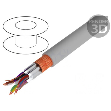 Cablu PVC gri 5x2x0,5mm² 250V cu autostingere | Electronic-mag.ro | Componente Electronice