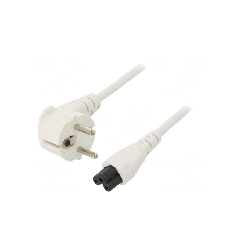 Cablu Alimentare 3x0,75mm2 Ştecăr Unghi - IEC C5 | Electronic-mag.ro | Componente Electronice Cablu Alimentare 3x0,75mm2 Ştecăr Unghi - IEC C5 | Electronic-mag.ro | Componente Electronice