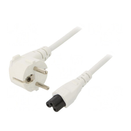 Cablu Alimentare 3x0,75mm2 Ştecăr Unghi - IEC C5 | Electronic-mag.ro | Componente Electronice