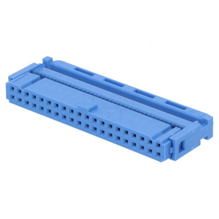 Mufă IDC Mamă 40 PIN pt. Cablu-Bandă 1,27mm Aurit | Electronic-mag.ro | Componente Electronice