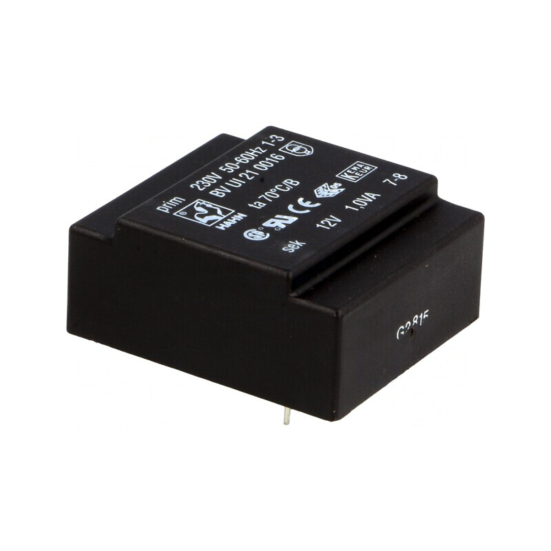 Transformator Încapsulat 1VA 230V 12V PCB | Electronic-mag.ro | Componente Electronice