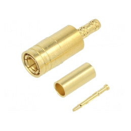 Conector SMB STR Plug Crimp RG174/188/316 50 Ohm | Electronic-mag.ro | Componente Electronice