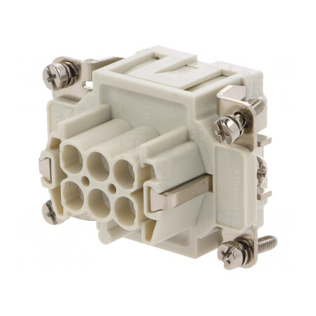 Conector Inserturi Mamă 6 6 PE 16A | Electronic-mag.ro | Componente Electronice