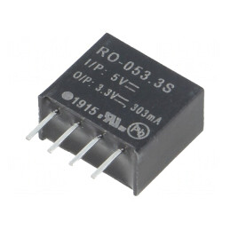 Convertor DC/DC 1W 4.5-5.5V la 3.3V 303mA | Electronic-mag.ro | Componente Electronice