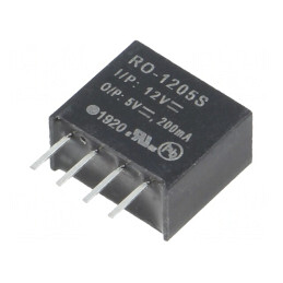 Convertor DC/DC 1W 10,8-13,2V la 5V 200mA | Electronic-mag.ro | Componente Electronice