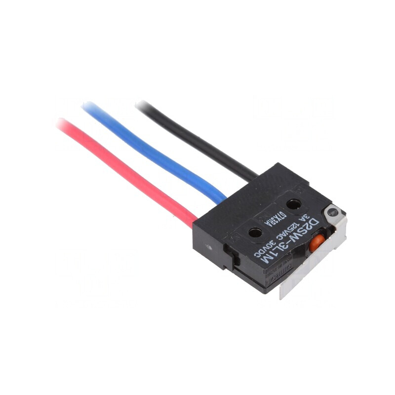 Microîntrerupător SNAP ACTION cu manetă 3A/125VAC 3A/30VDC | Electronic-mag.ro | Componente Electronice