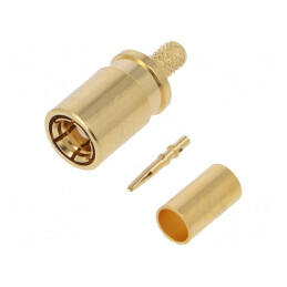 Mufă SMB Mamă Drept 50Ω pentru Cablu KX22A/KX3B/RG174U/RG188(A)/RG316 | Electronic-mag.ro | Componente Electronice