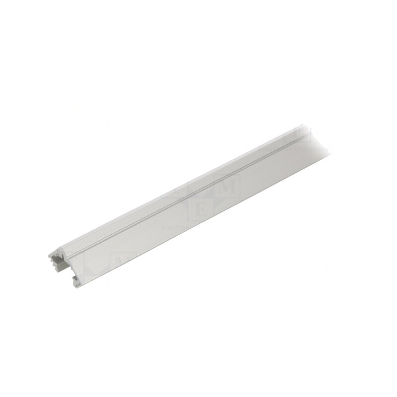 Profil Aluminiu Argintiu pentru Module LED 1m | Electronic-mag.ro | Componente Electronice