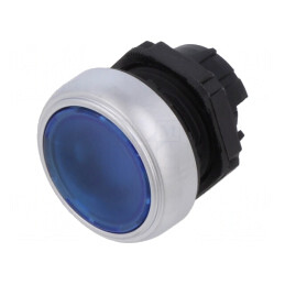 Comutator cu apăsare 22mm, albastru | Electronic-mag.ro | Componente Electronice