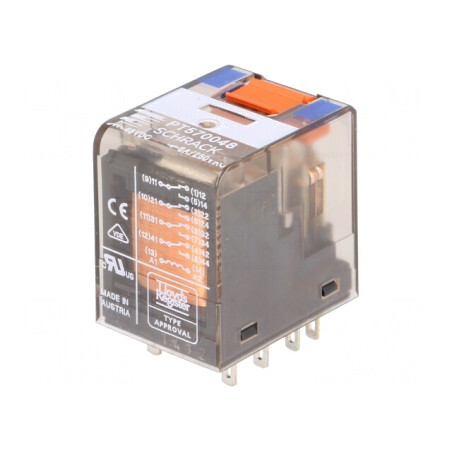 Releu Electromagnetic 4PDT 48VDC 6A | Electronic-mag.ro | Componente Electronice
