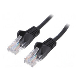Cablu Patch U/UTP Cat.5e Negru 30m | Electronic-mag.ro | Componente Electronice