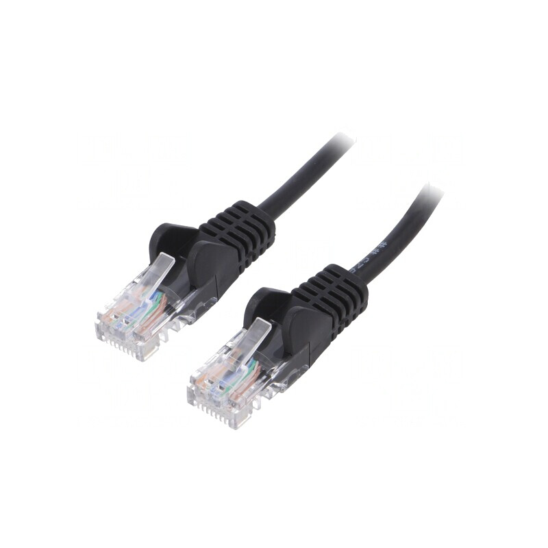 Cablu Patch U/UTP Cat.5e Negru 30m | Electronic-mag.ro | Componente Electronice