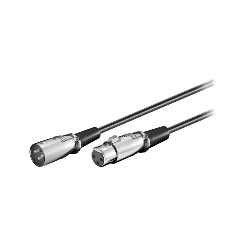 Cablu XLR 3 Pin Masculin-Feminin 6m Negru | Electronic-mag.ro | Componente Electronice Cablu XLR 3 Pin Masculin-Feminin 6m Negru | Electronic-mag.ro | Componente Electronice