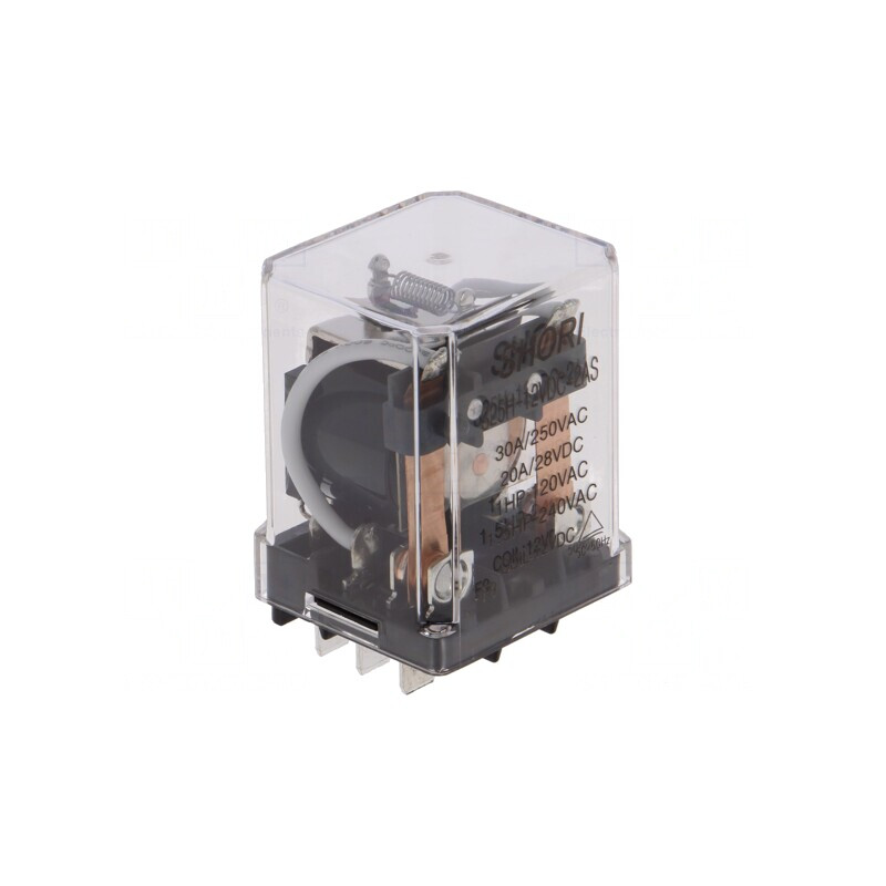 Releu Electromagnetic DPST-NO 12VDC 30A PCB | Electronic-mag.ro | Componente Electronice