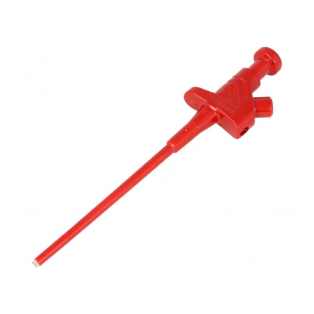 Pensetă de măsurare roșie 60VDC 4mm 158mm | Electronic-mag.ro | Componente Electronice