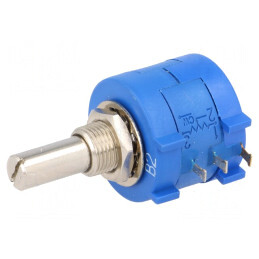 Potențiometru axial 2kΩ 2W 6,35mm liniar