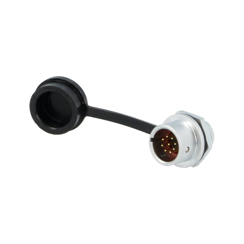 Soclu SF12 tată 9 PIN IP67 3A 125V | Electronic-mag.ro | Componente Electronice