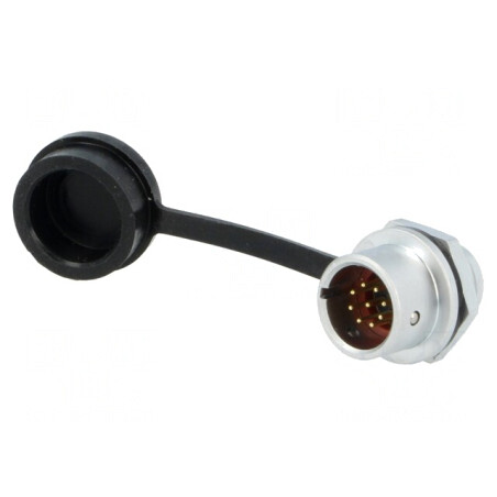 Soclu SF12 tată 9 PIN IP67 3A 125V | Electronic-mag.ro | Componente Electronice