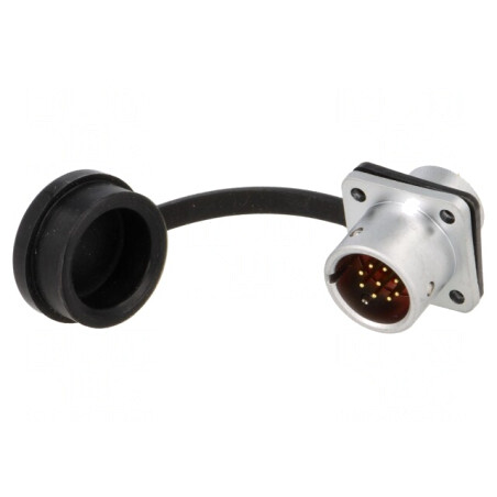 Soclu SF12 tată 9 PIN IP67 3A 125V | Electronic-mag.ro | Componente Electronice