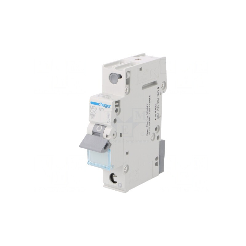 Întrerupător de Supracurent 20A Poli 1 6kA 230/400V | Electronic-mag.ro | Componente Electronice