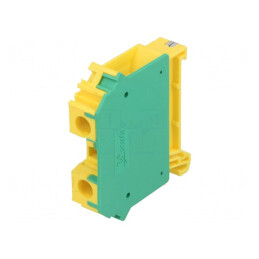 Conector de Îmbinare Șine 0.5-16mm² 1 Piste 2 Borne Galben-Verde | Electronic-mag.ro | Componente Electronice