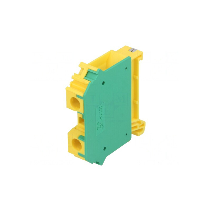 Conector de Îmbinare Șine 0.5-16mm² 1 Piste 2 Borne Galben-Verde | Electronic-mag.ro | Componente Electronice