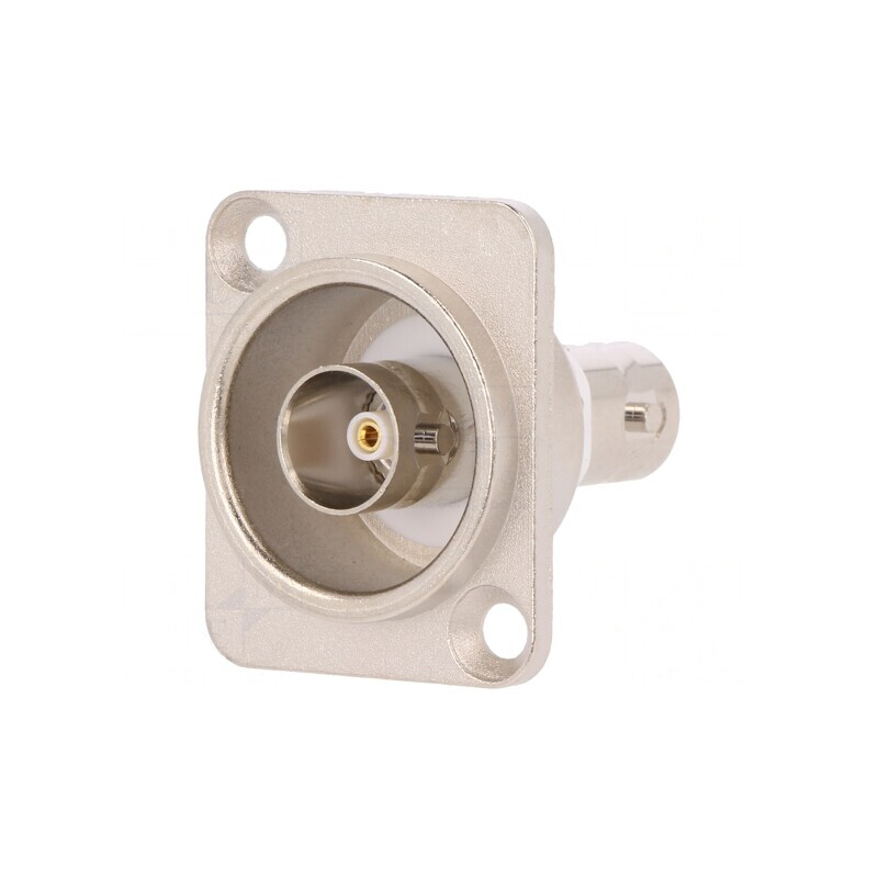 Adaptor BNC Soclu Izolat 75Ω Argintiu | Electronic-mag.ro | Componente Electronice