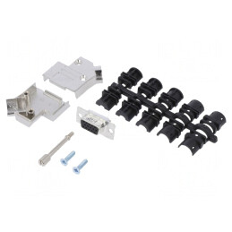 Conector D-Sub HD 15 Pin Mamă Unghi 45° Lipire Cabluri Gold | Electronic-mag.ro | Componente Electronice