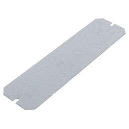 Placă de montare oțel 54x200mm zincată | Electronic-mag.ro | Componente Electronice
