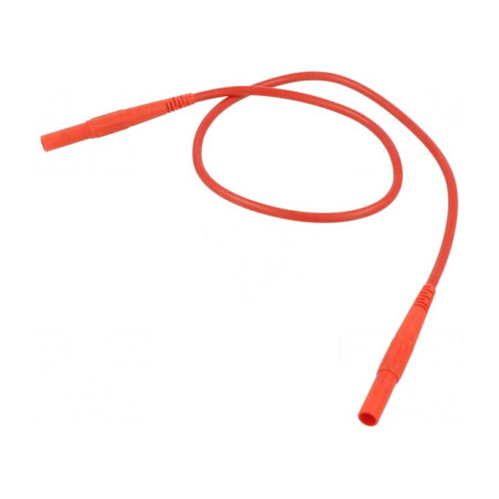 Cablu de măsurare 32A mufă banană 4mm cu izolaţie roşie | Electronic-mag.ro | Componente Electronice
