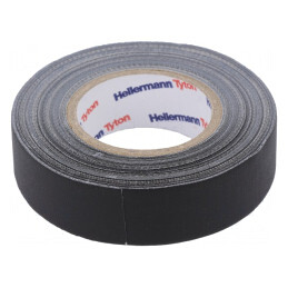 Bandă Textilă Neagră 19mm x 10m | Electronic-mag.ro | Componente Electronice