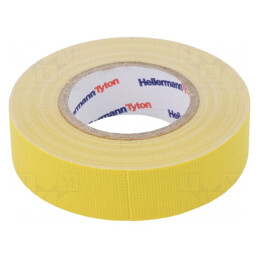 Bandă textilă galbenă 19mm x 10m | Electronic-mag.ro | Componente Electronice