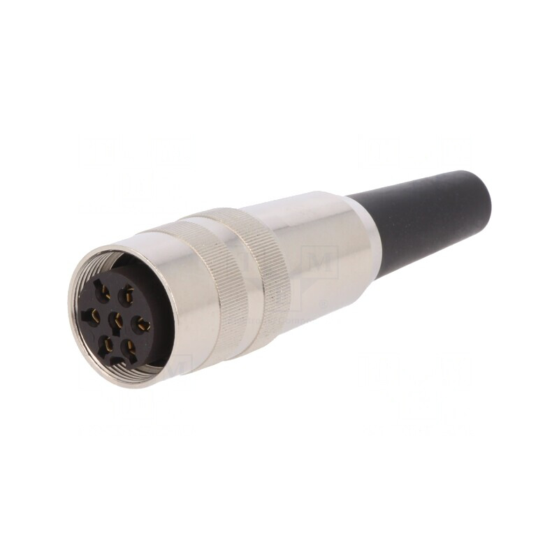 Mufă Mamă M16 7 PIN 5A 250V Drept pentru Lipire pe Cablu | Electronic-mag.ro | Componente Electronice