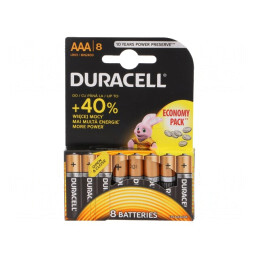 Baterii Alcaline AAA 1.5V 8 Bucăți | Electronic-mag.ro | Componente Electronice