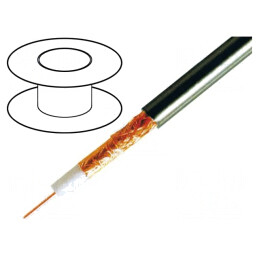 Cablu Coaxial H1000 Cu Negru 100m 10.3mm | Electronic-mag.ro | Componente Electronice