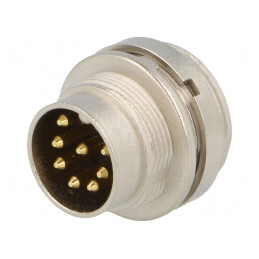 Conector M16 8-PIN 5A 60V IP40 | Electronic-mag.ro | Componente Electronice
