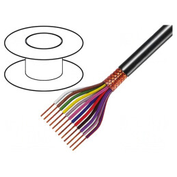 Cablu Ecranat 10x0,5mm2 Cupru 49V | Electronic-mag.ro | Componente Electronice