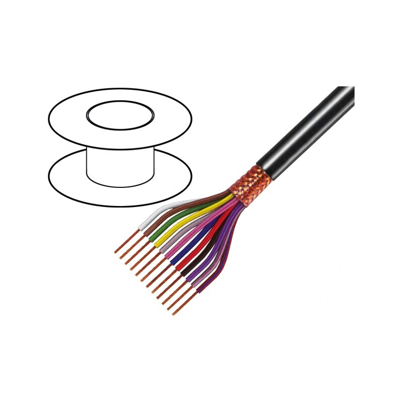Cablu Ecranat 10x0,5mm2 Cupru 49V | Electronic-mag.ro | Componente Electronice