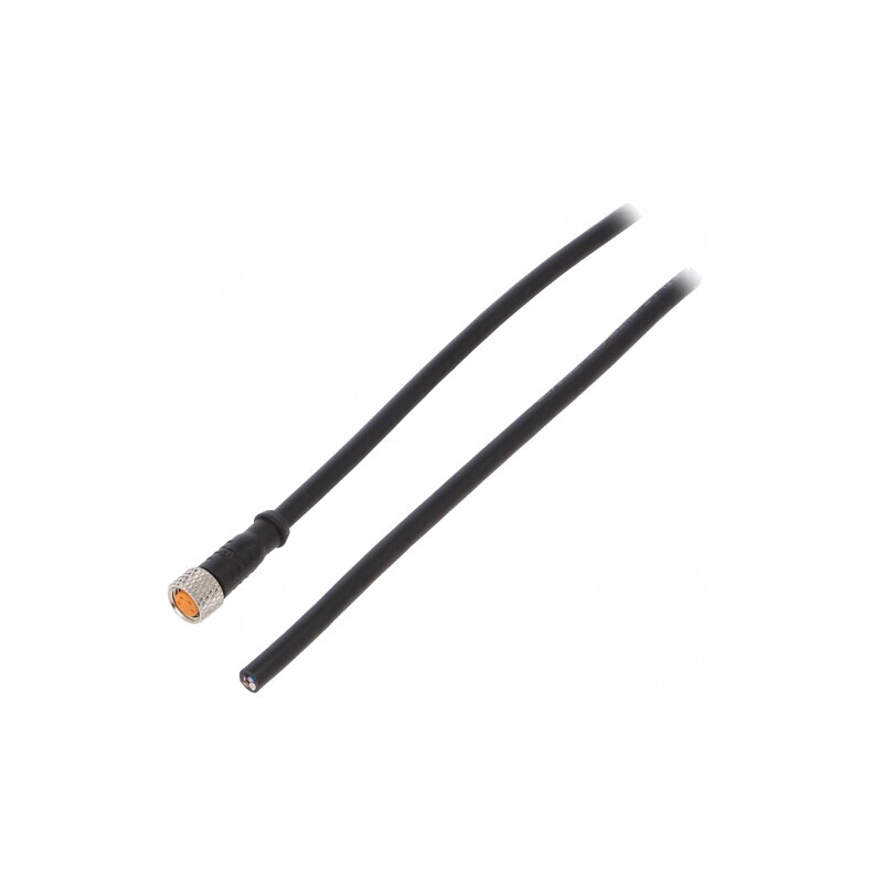 Cablu de conectare M8 2m 4 pini 50VAC 4A | Electronic-mag.ro | Componente Electronice