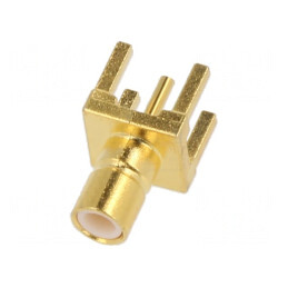 Soclu SMB Drept 50Ω THT Cablu PTFE Aurit | Electronic-mag.ro | Componente Electronice